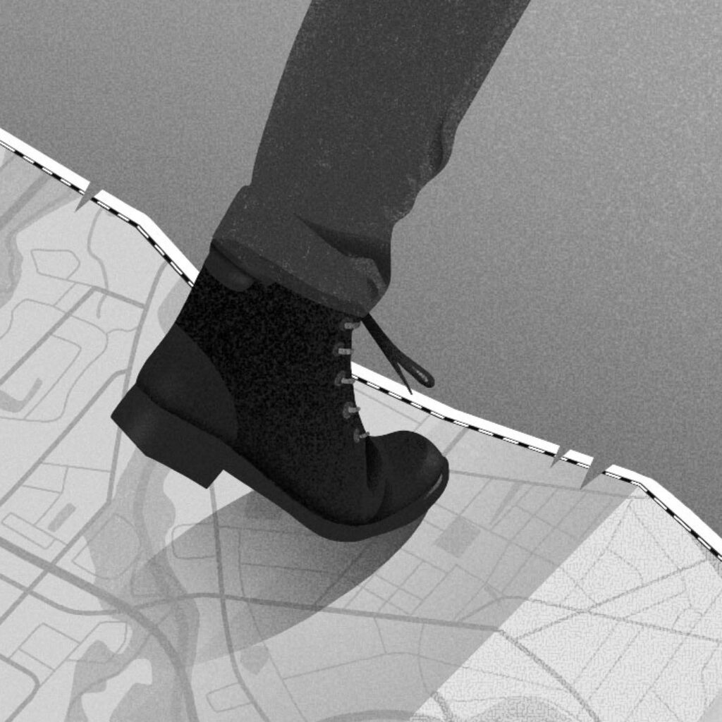 Illustration by Diana Bolton for Pamela Mulloy’s November 2025 review of “This Way Up” by Cathrin Bradbury.