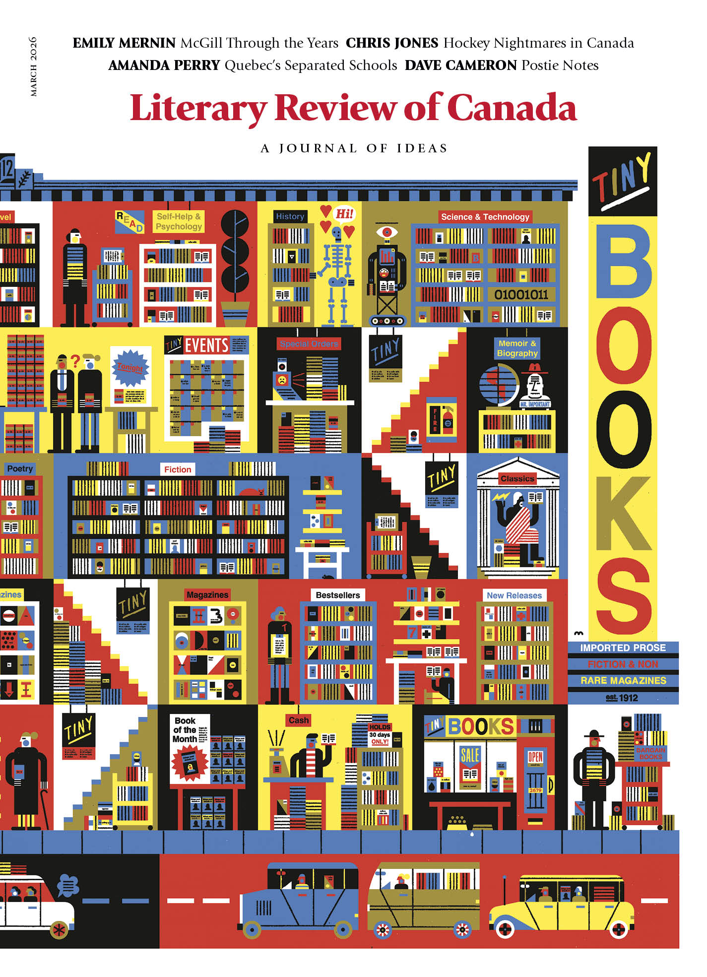 March 2026 front cover by Raymond Biesinger.