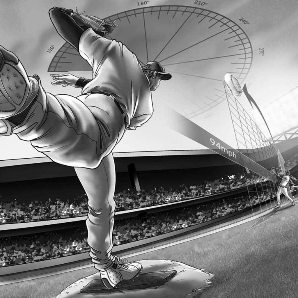 An illustration by Adam Mazur for Charles Gordon’s March 2026 review of “Make Me Commissioner” by Jane Leavy.