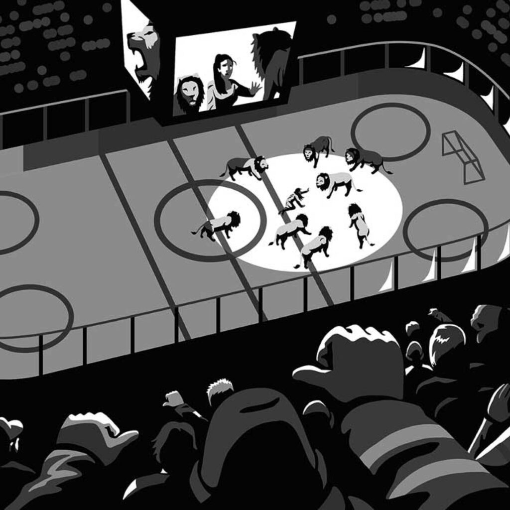 An illustration by Dave Murray for Paul W. Bennett March 2026 review of “Breakaway” by Karissa Donkin.