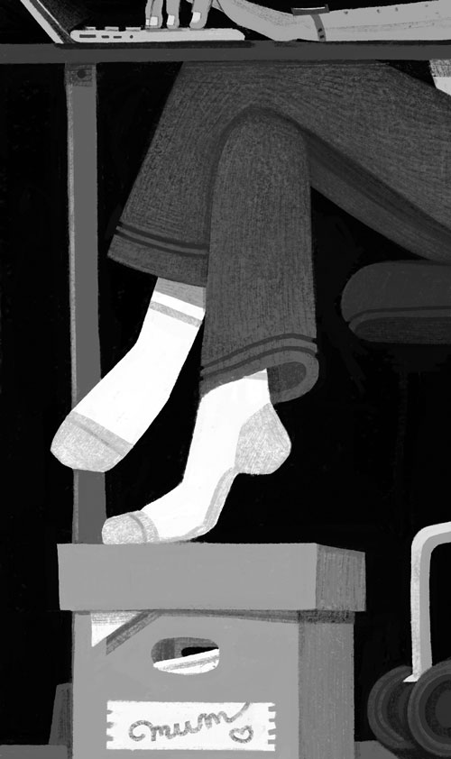 An illustration by Sarah Farquhar for Lisa Gregoire's May 2026 article "What She Wrote."