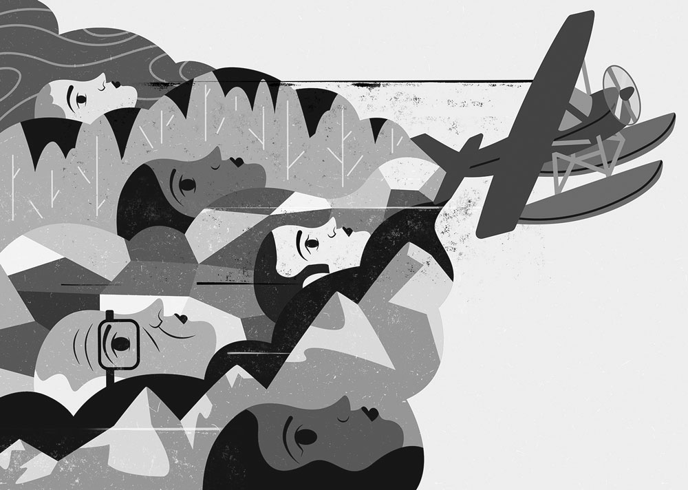 An illustration by Blair Kelly for Sam White’s May 2026 review of “Smash & Grab,” by Mark Anthony Jarman.