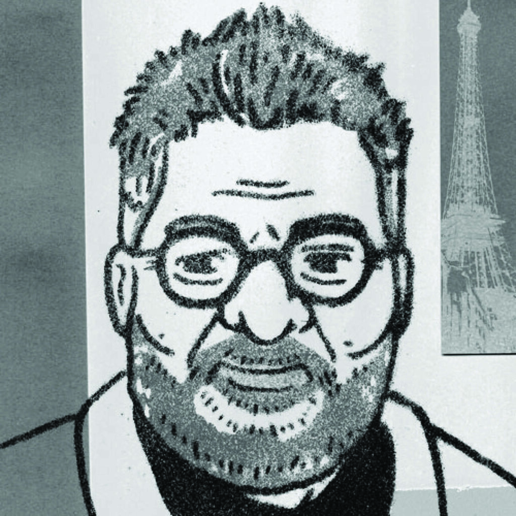 An illustration by Paige Stampatori for Catherine Khordoc’s June 2026 review of “Paris en vrac” and “Vingt-trois secrets bien gardés” by Michel Tremblay.