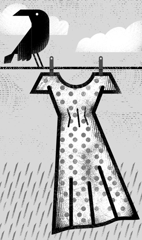 An illustration by Matthew Daley for Danielle Douez’s July/August 2026 review of “The Life of a Creature,” by Nadja Lubiw-Hazard.