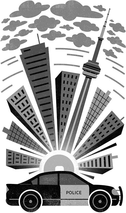 An illustration by Blair Kelly for Kevin Jagernauth’s July/August 2026 review of “Cherry Beach,” by Don Gillmor.