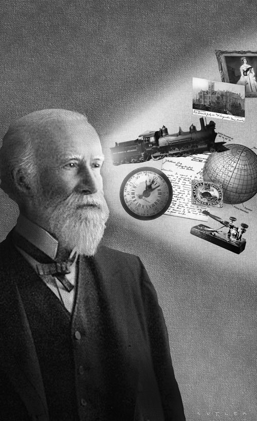 An illustration by Dave Cutler for Michael Ledger-Lomas’s September 2026 review of “In Pursuit of Tomorrow,” by John Boyko.