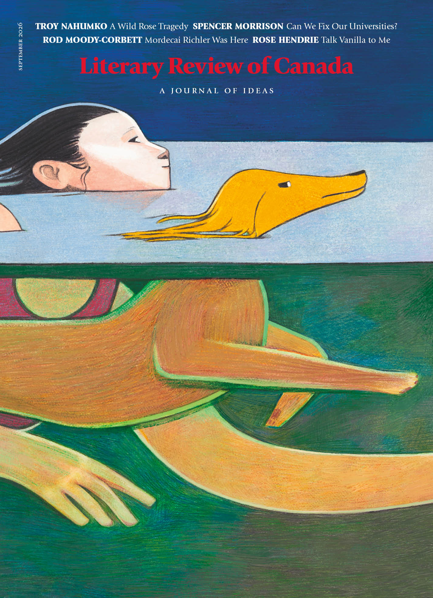 Front cover by by Sarah Farquhar for September 2026.
