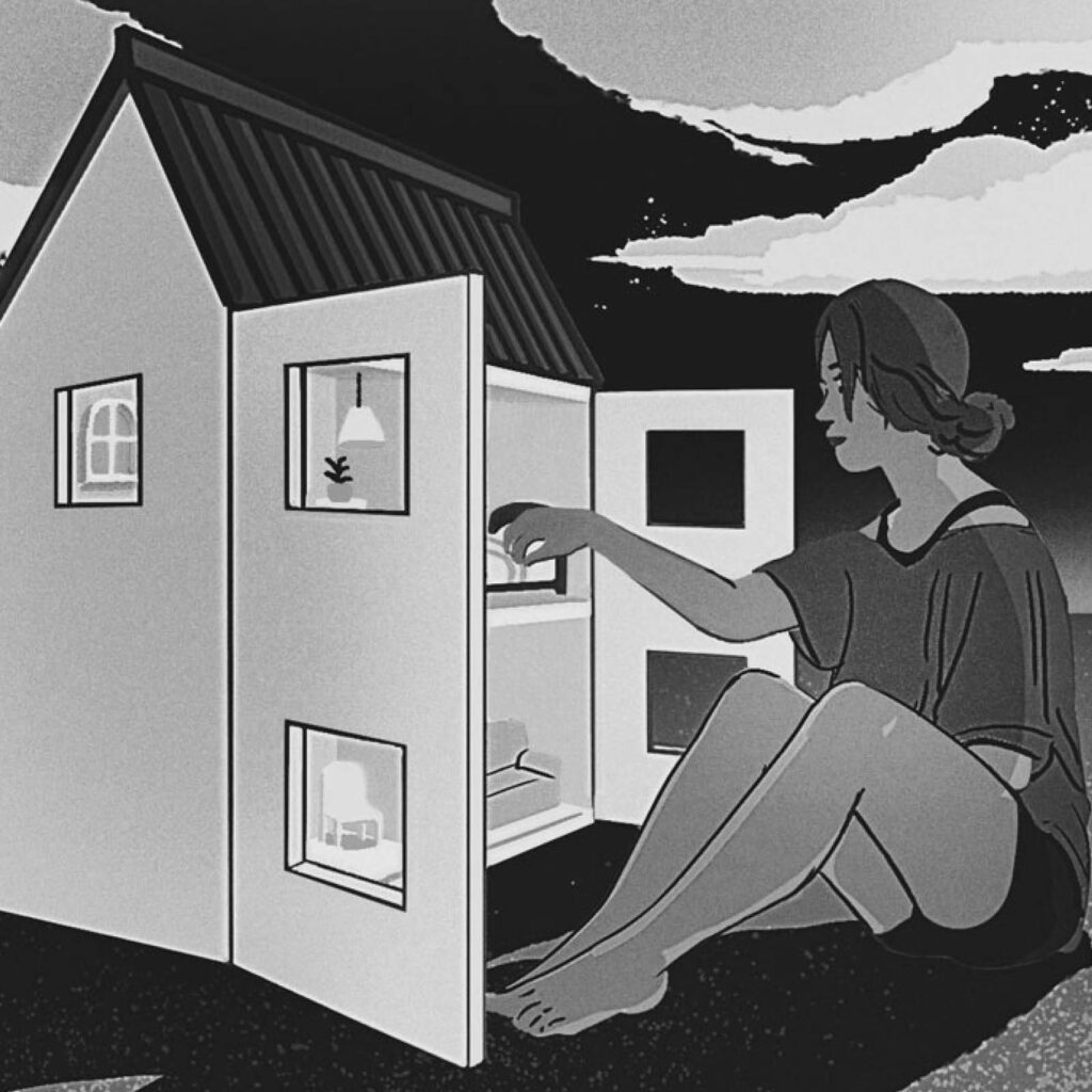 An illustration by Paul Kim for Ruth Panofsky’s September 2026 review of “The Lost Season,” by Stacey May Fowles.