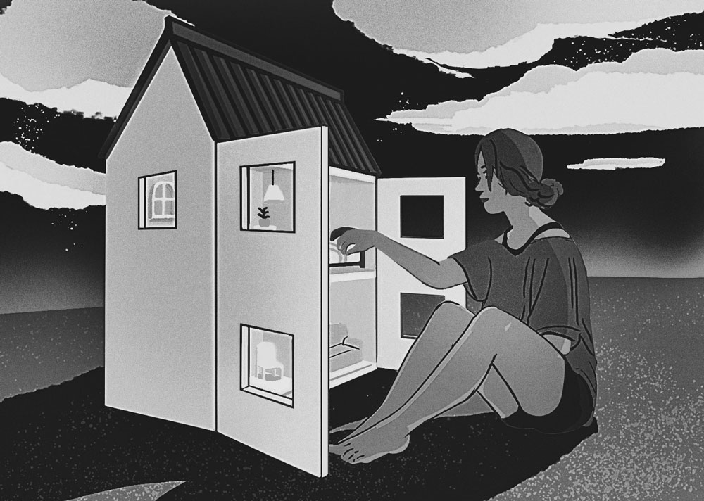 An illustration by Paul Kim for Ruth Panofsky’s September 2026 review of “The Lost Season,” by Stacey May Fowles.