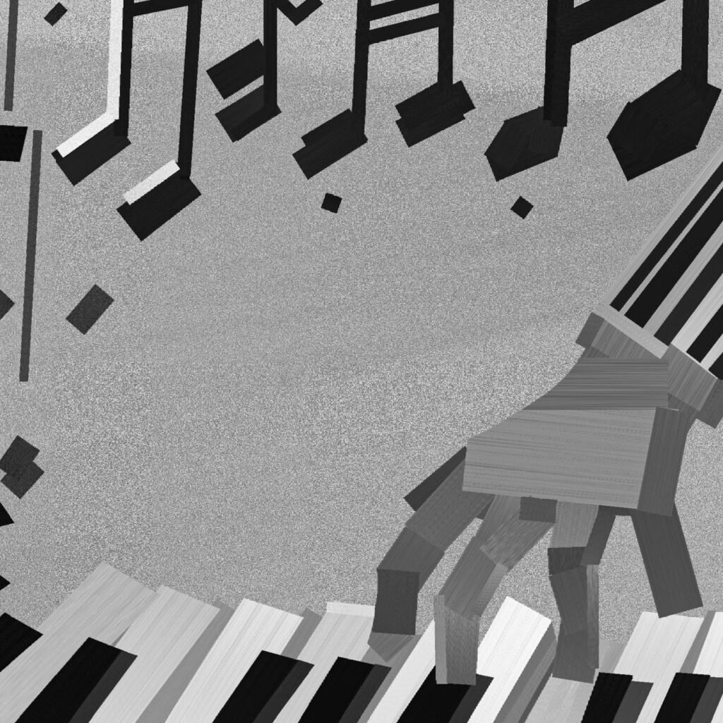 An illustration by YQ Huang for J.R. Patterson’s November 2026 review of “The Instrument Must Not Matter,” by Christine Fischer Guy.